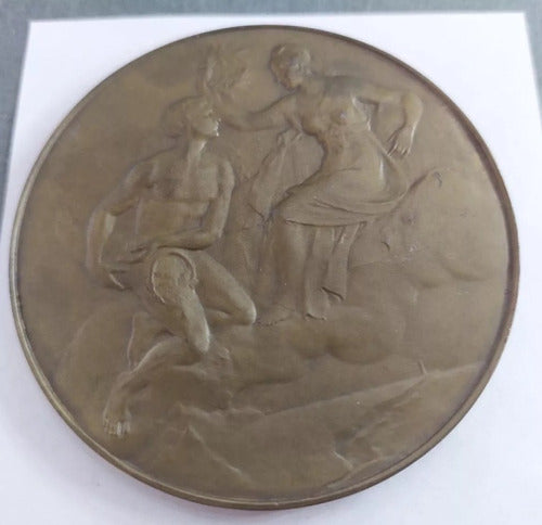 Medalla Banco Provincia De Buenos Aires 1922 Bronce - 233 0