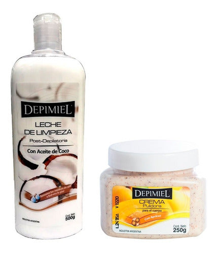 Crema Exfoliante Pulidor+ Leche Limpieza Depimiel Depilacion 0