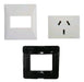 Cambre Mignon Complete White 1 Gang Power Outlet 0