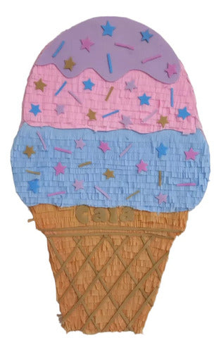 Cozzas Divertidas Piñata Helado Con Estrellas 0