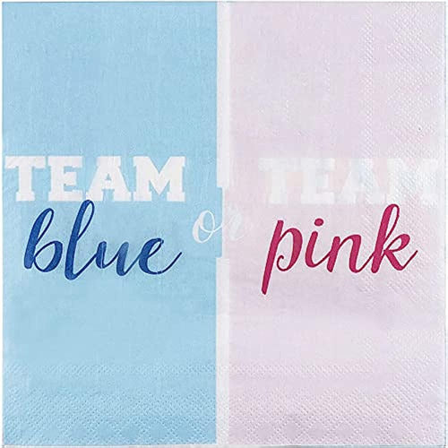 BLUE PANDA Supplies for Gender Reveal Party, Napkins 0