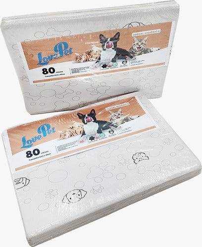 Jornal Pet-higiênico P/ Cachorros E Gatos - Kit 80 Unidades 0