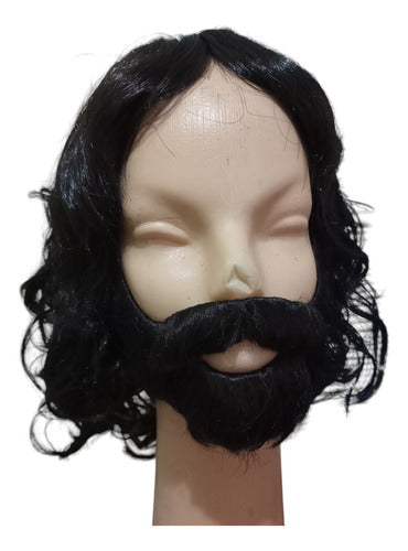 La Parti Wigs! Black Wig and Beard Set 0