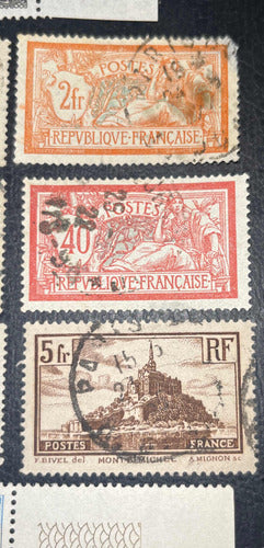 Sello Correo Francia Antiguo 14 Estampillas Francesas Véala 1