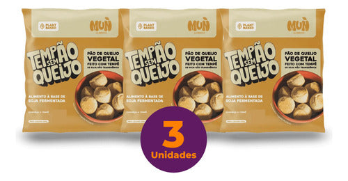 Kit C/ 3 Pão De Queijo Vegano De Tempê Sem Lactose 250g 0