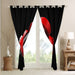 Erosebridal Cortinas De Mancuernas Rojas 3d Para Nios, Equip 4