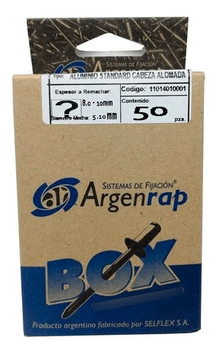 Argenrap 5mm X 14mm Rivets Box of 50 Units 2