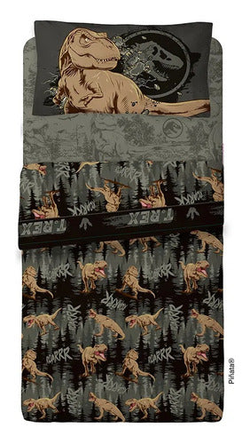 Piñata Jurassic World Dinosaur Bedspread and Sheet Set 1 1/2 Pl 1