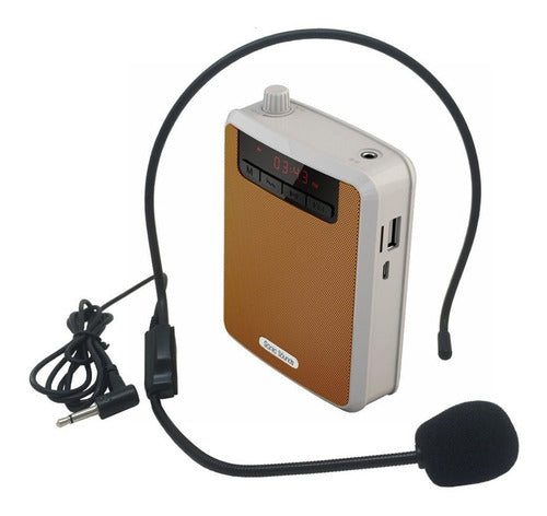 Portable Rechargeable Voice Amplifier Speaker with Headset Microphone K300 Tourist Guide 8