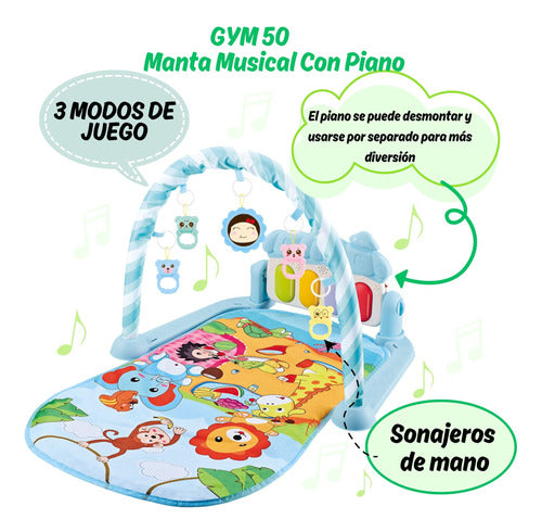 Musical Multifunctional Playmat with Educational Accessories 1