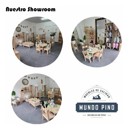 Mundo Pino Small Footprint Wooden Plate 2