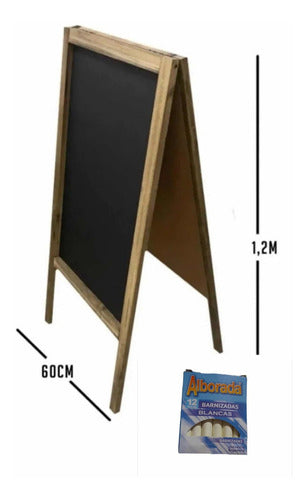 Camicot Double Chalkboard for Large Signage Includes Chalk 3