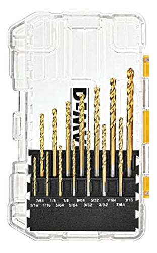 DEWALT Titanium Drill Bit Set, Pilot Point, 21 Pieces 1