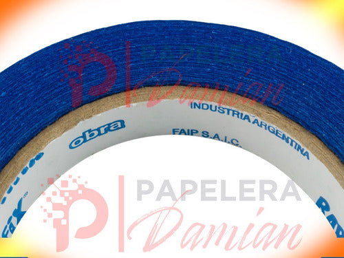 Auca Cinta Papel Azul 36mm X 14 Enmascarar Pintor Uv 6