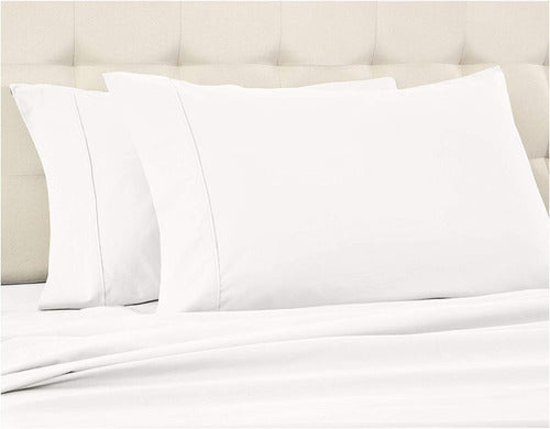 Karina Echt 2 Pillowcases 100% Cotton 50x80 Cms Hotel Percale 1