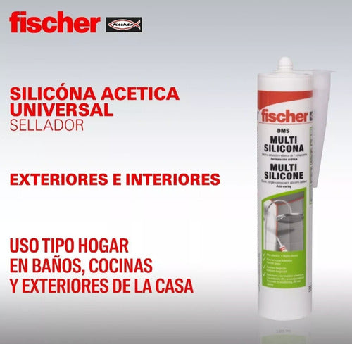 Fischer 4 Un Silicone Acetic Multifunctional Transparent Sealant 1