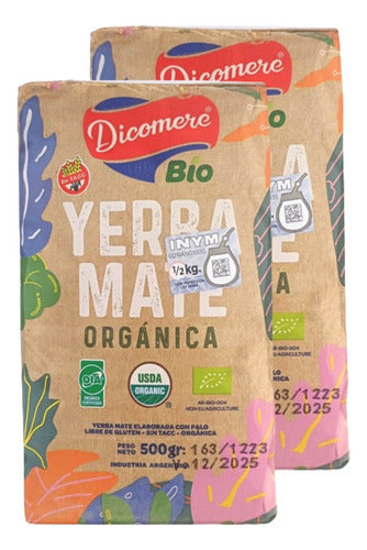 Dicomere Organic Yerba Mate With Sticks 500g Pack of 2 0