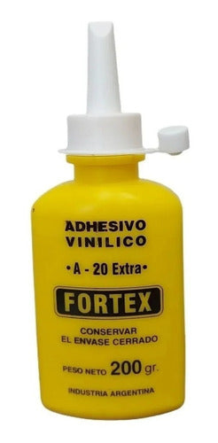 Adhesivo Cola Vinilica Fortex A-20 Extra X 200grs C/pico 0