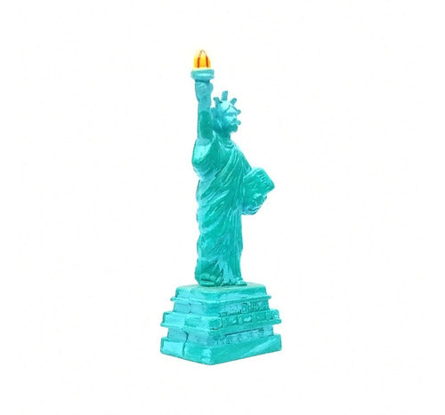 Sacapuntas Metálico A Color De Colección Estatua De Libertad 7