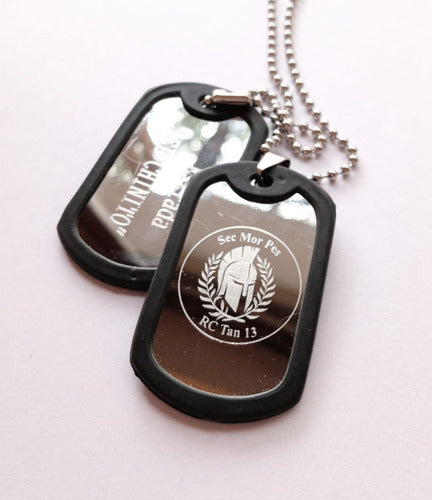 Suricata Regalos Military Dog Tags Engraved with Your Data and Logo 0