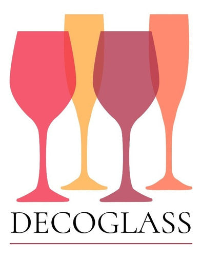 6 Glass Goblet Stemless Wine Gourmet Rigolleau 19