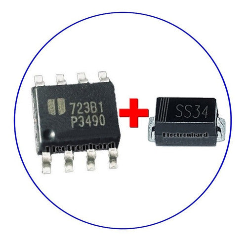 Eutech Microelectronics 1 X P3490 + 1 X SS34 + 1 X SY8089AAAC 1