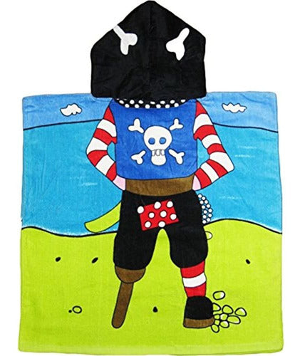 Kreative Kids Pirate 100% Cotton Hooded Poncho 0