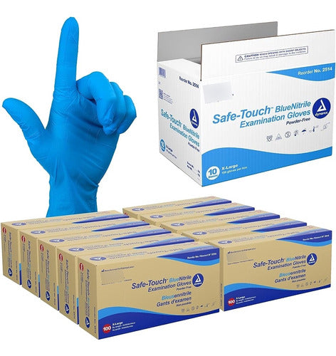 Dynarex Safe-touch Disposable Nitrile Exam Gloves 0