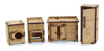 Dollhouse Around the World with 32 Flex Fibrofacil Furniture Set 7
