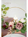 Ling's Moment Portavelas Hoop Wreath Floral Centerpieces 2