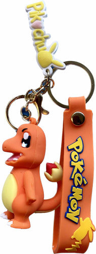 3D Silicone Imported Pokemon Characters Keychain 6