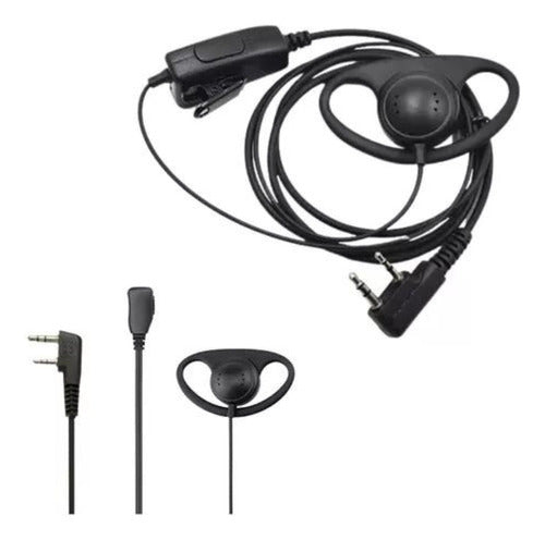 Combo 10 Fone Concha Baofeng Uv6 Rc3002 P/ Radio Comunicador 1