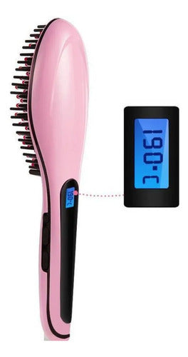 Generic Hair Straightening Brush + Ions Electric 220v 0