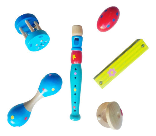 CocoLate Toys Musical Kit for Babies 8 Months - Wooden Instruments 1