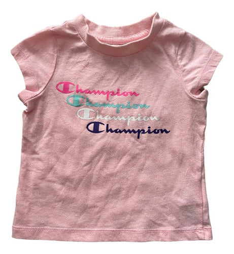 Champion T-Shirt, Pink, Baby, 12 Months 0