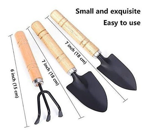 FANCYWOLF Gardening Tool Set (6 Pcs) Spade Shovel Rake For Garden Plants Care 1