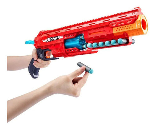 Lançador Arminha De Nerf X-shot Red Caliber Com 16 Dardos 2