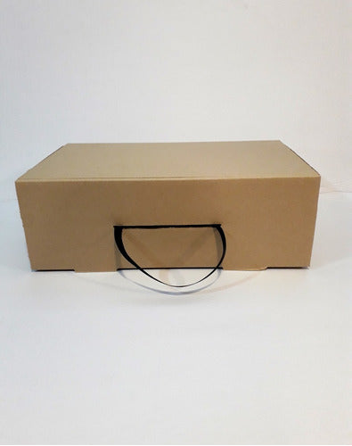 Set of 100 Plain Microcorrugated Shoe and Apparel Gift Boxes 30x50x12 cm 4