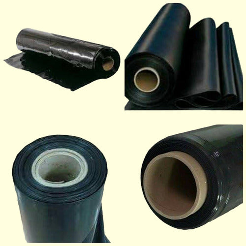 Nylon Polietileno Agrotileno Negro Rollo 2mtsx100mtsx100 Mic 0