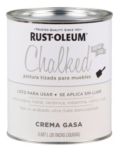 Rust-Oleum Chalked Paint Linen White x 0.887L - Kromacolor 0