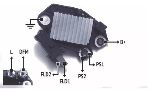 Valeo Alternator Regulator Citroen Peugeot Short Screw T/valeo 2