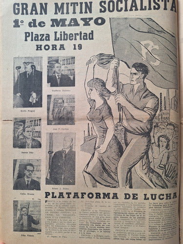 Coleccion 54 Diario El Sol Partido Socialista Frugoni 1956 3