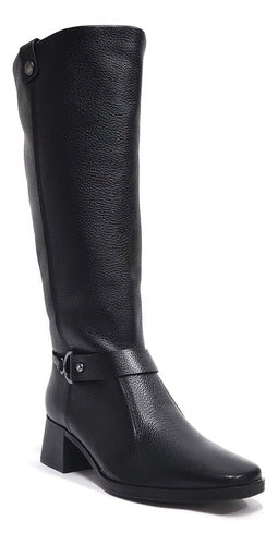 Pegada Long Leather Boots for Women - Winter Quality 0