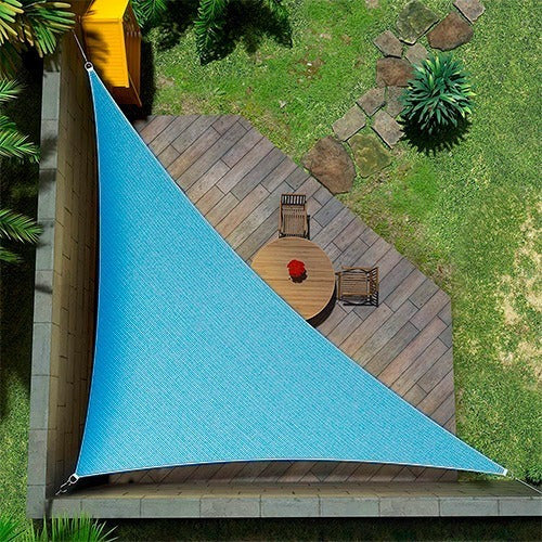 Media Sombra Toldo Vela Triangular Azul - 2,5m X 3,5m 6