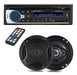 Car Combo: Bluetooth USB FM Stereo + 16 cm 500W Speakers 0