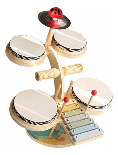 Conjunto De Bateria De Xilofone, Kits De Música Pré-escolar, 6