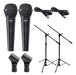 Shure Combo 2 Microphones + 2 Stands + Accessories 0