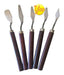 Set of 5 Metal Palette Knives for Oil and Acrylic Artists 1