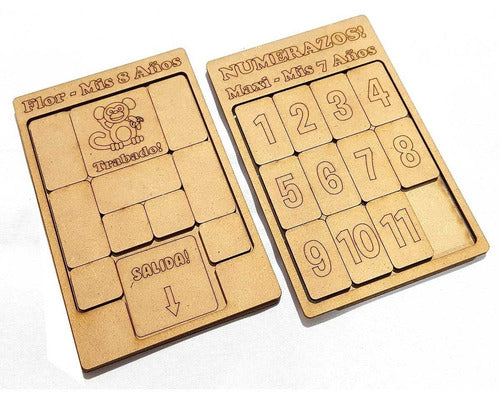 LaserCor Souvenirs 75 Ingenious Number Games - Personalized MDF 0