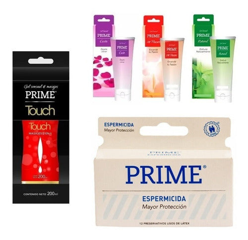 Prime Gel Combo Lubricants Pleasure + 12 Prime Spermicide 0